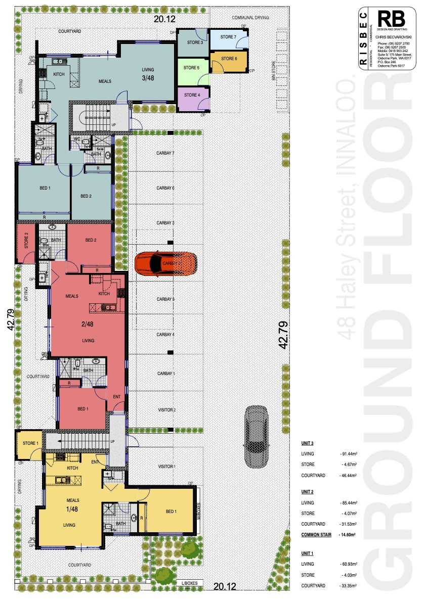 floor plan 3/48 Halley Street, INNALOO